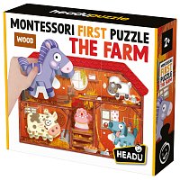 HEADU EN: Montessori Moje první puzzle - Farma
