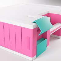 Gamegenic: Game Castle Pink/White/Teal