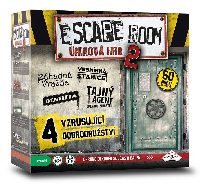 ESCAPE ROOM 2: úniková hra - 4 scénáře (2. jakost)