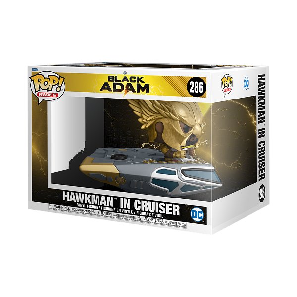 Funko POP Ride SUPDLX: Black Adam - Hawkman in Cruiser