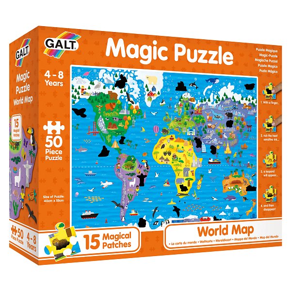 Magické puzzle - Mapa světa