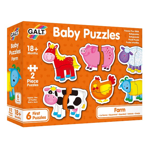 Puzzle pro nejmenší – zvířátka na farmě 2.