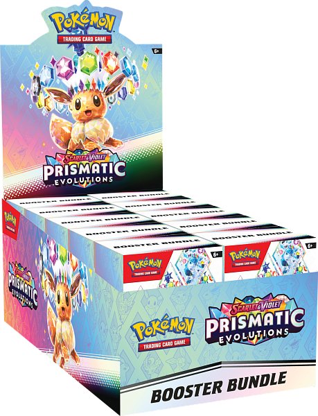 Pokémon TCG: SV8.5 Prismatic Evolutions - Booster Bundle Display
