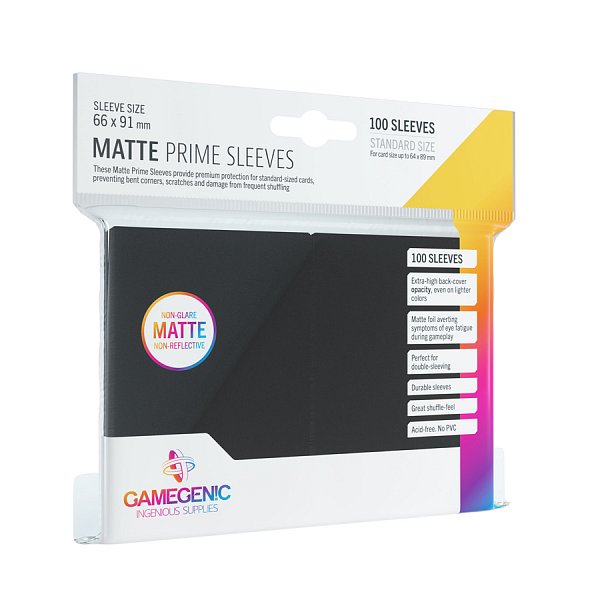 Gamegenic: Matte Prime Sleeves Black