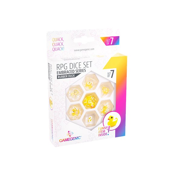 Gamegenic: Embraced Series - Rubber Duck - RPG Dice Set (7pcs)