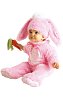 Baby kostým - růžový králíček (6-12m)