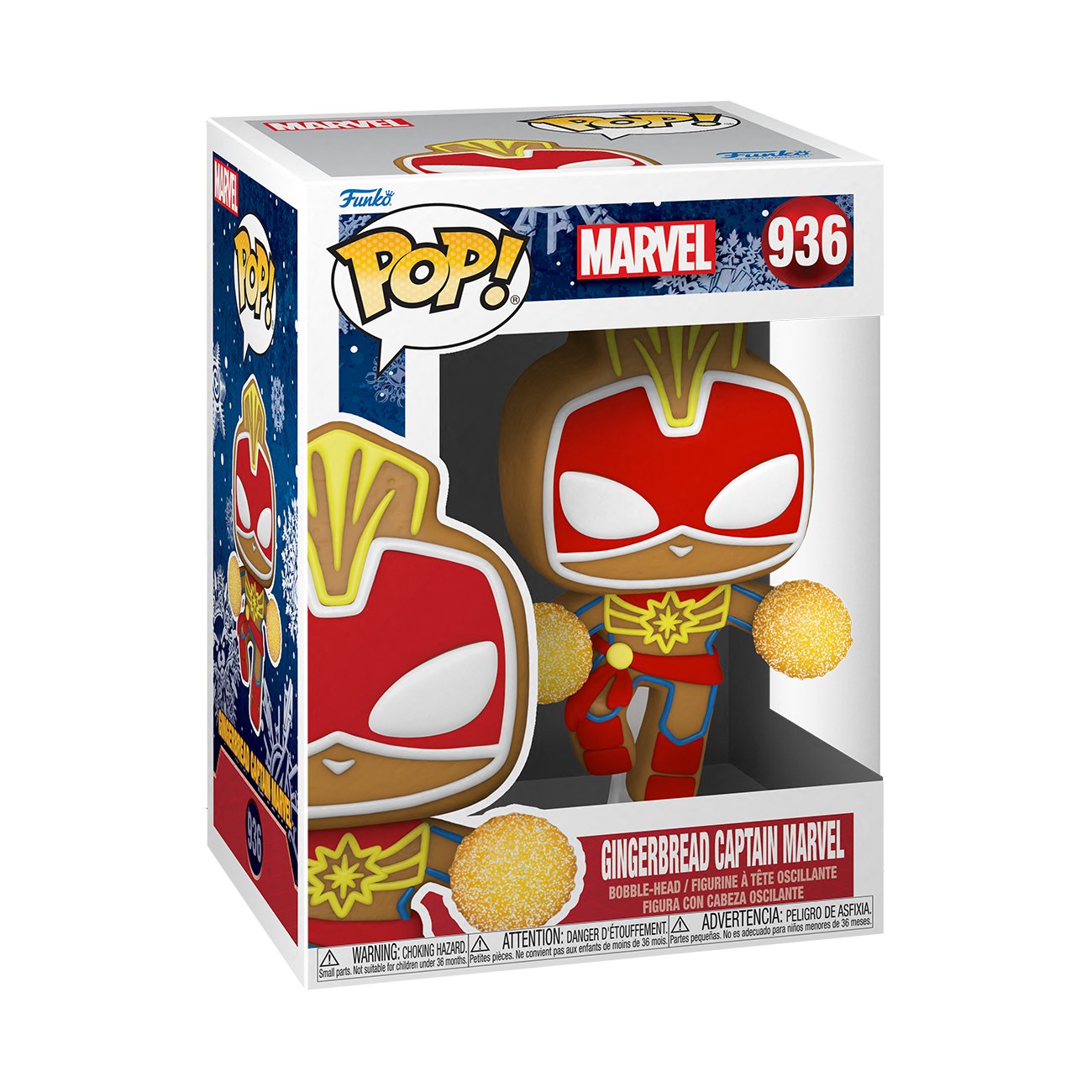 Funko POP Marvel Holiday: Gingerbread Captain Marvel