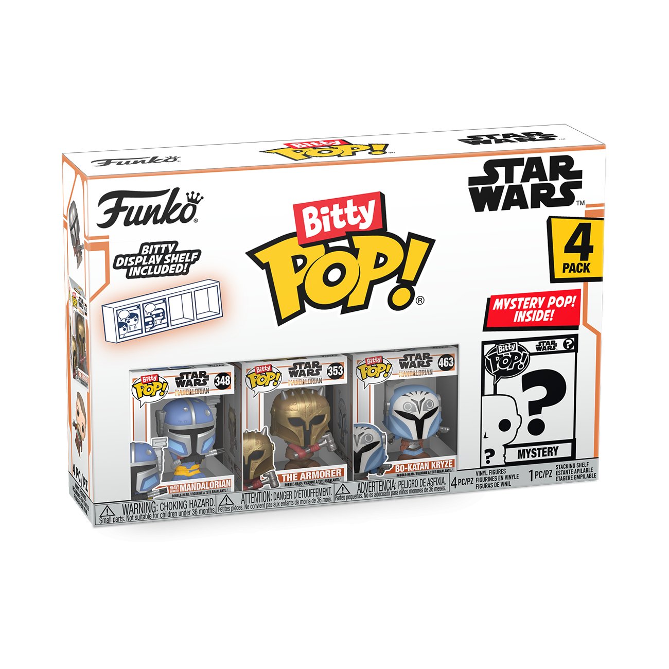 Funko Bitty POP: Mandalorian- Heavy Mandalorian 4PK FK75451