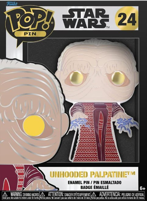 Funko POP Pin Star Wars: Unhooded Palpatine FKSTPP0033