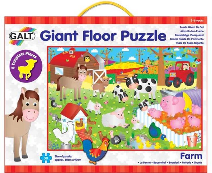 Velké podlahové puzzle – na farmě