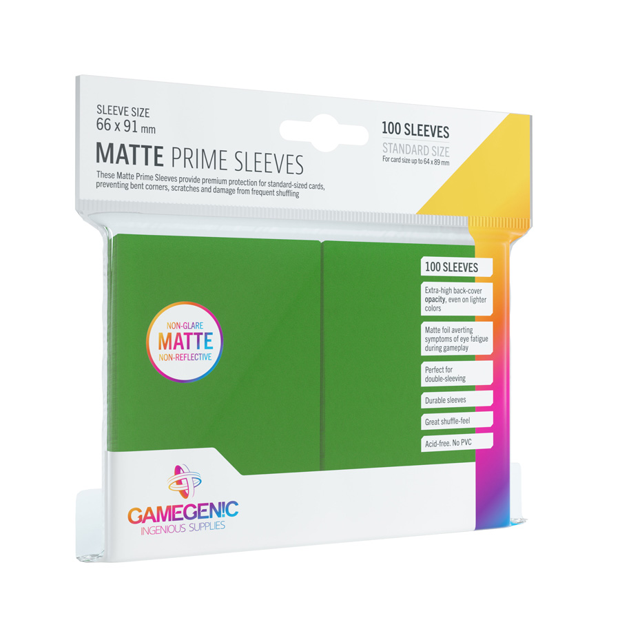 Gamegenic: Matte Prime Sleeves Green GGS10031ML
