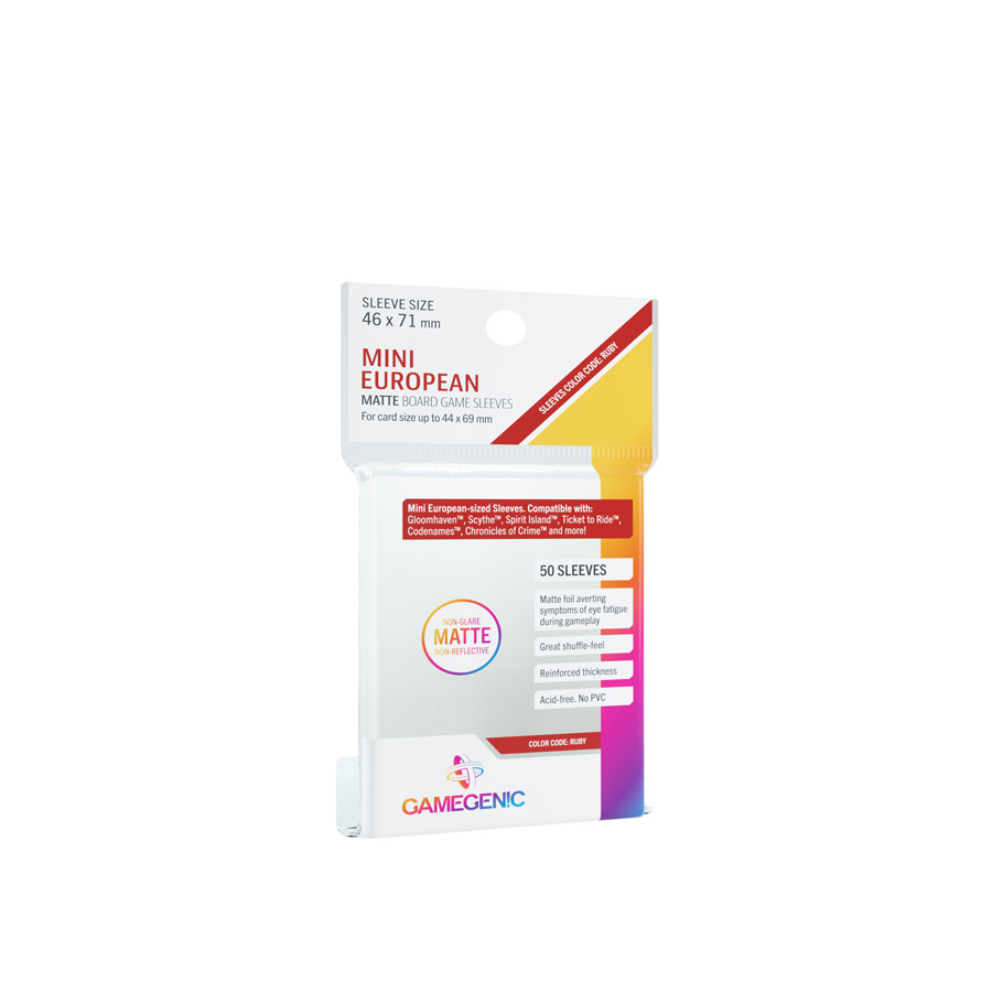 Gamegenic: Boardgame Sleeves MATTE Mini European 46x71 mm GGS10065ML
