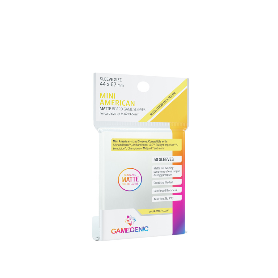 Gamegenic: Boardgame Sleeves MATTE Mini American 44x67 mm GGS10067ML