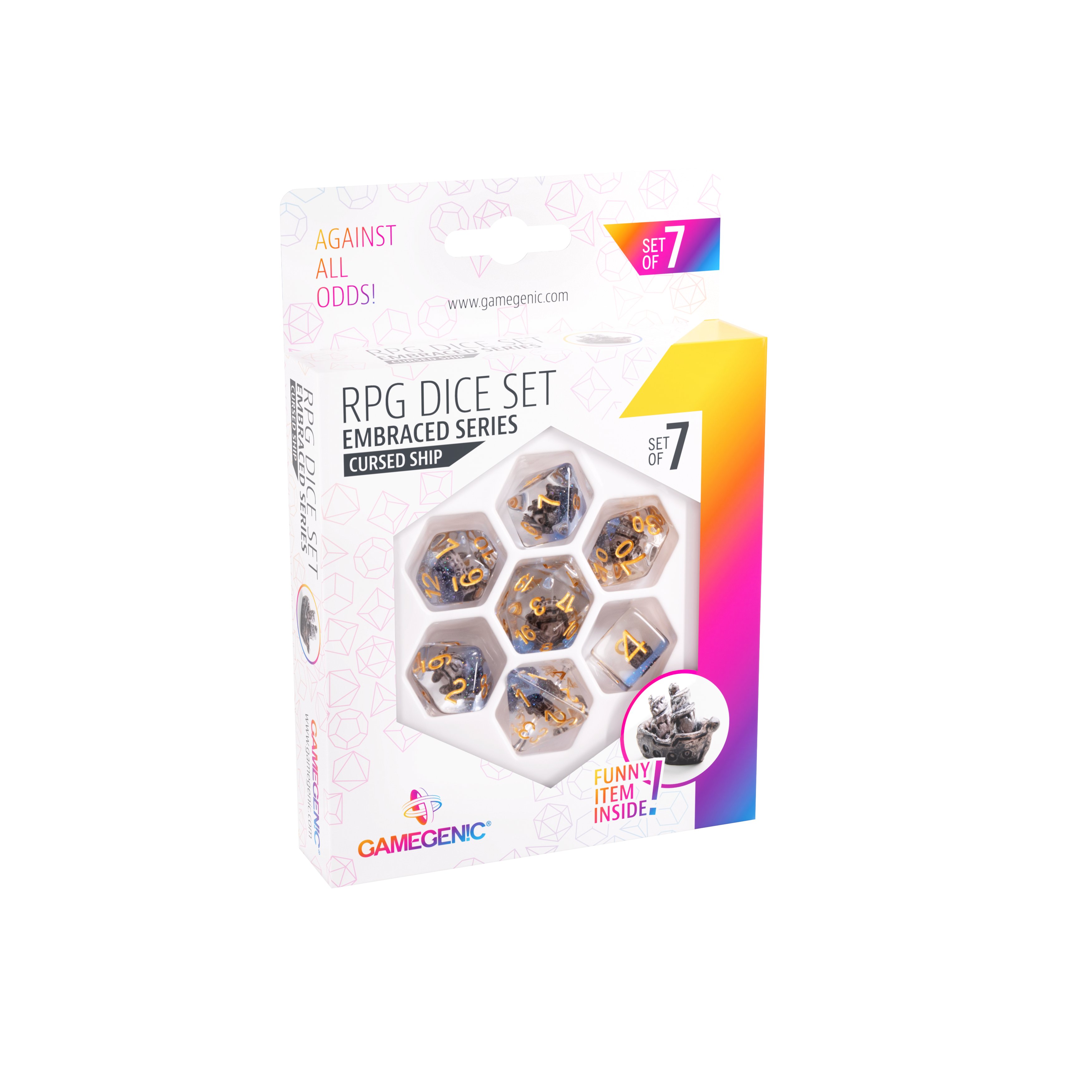 Gamegenic: Embraced Series - Cursed Ship - RPG Dice Set (7pcs) GGS50006ML