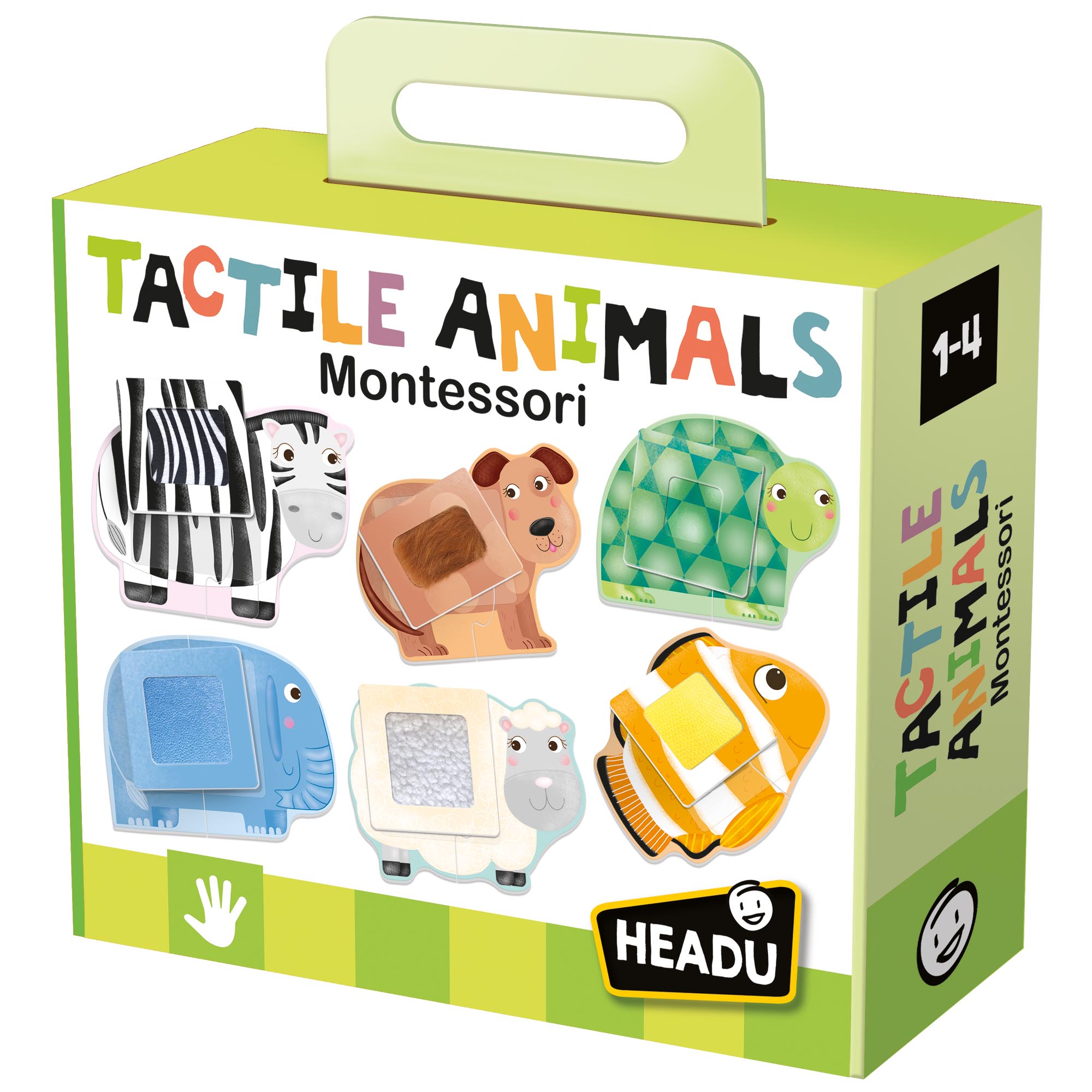 Montessori - Dotykové puzzle - Zvířátka