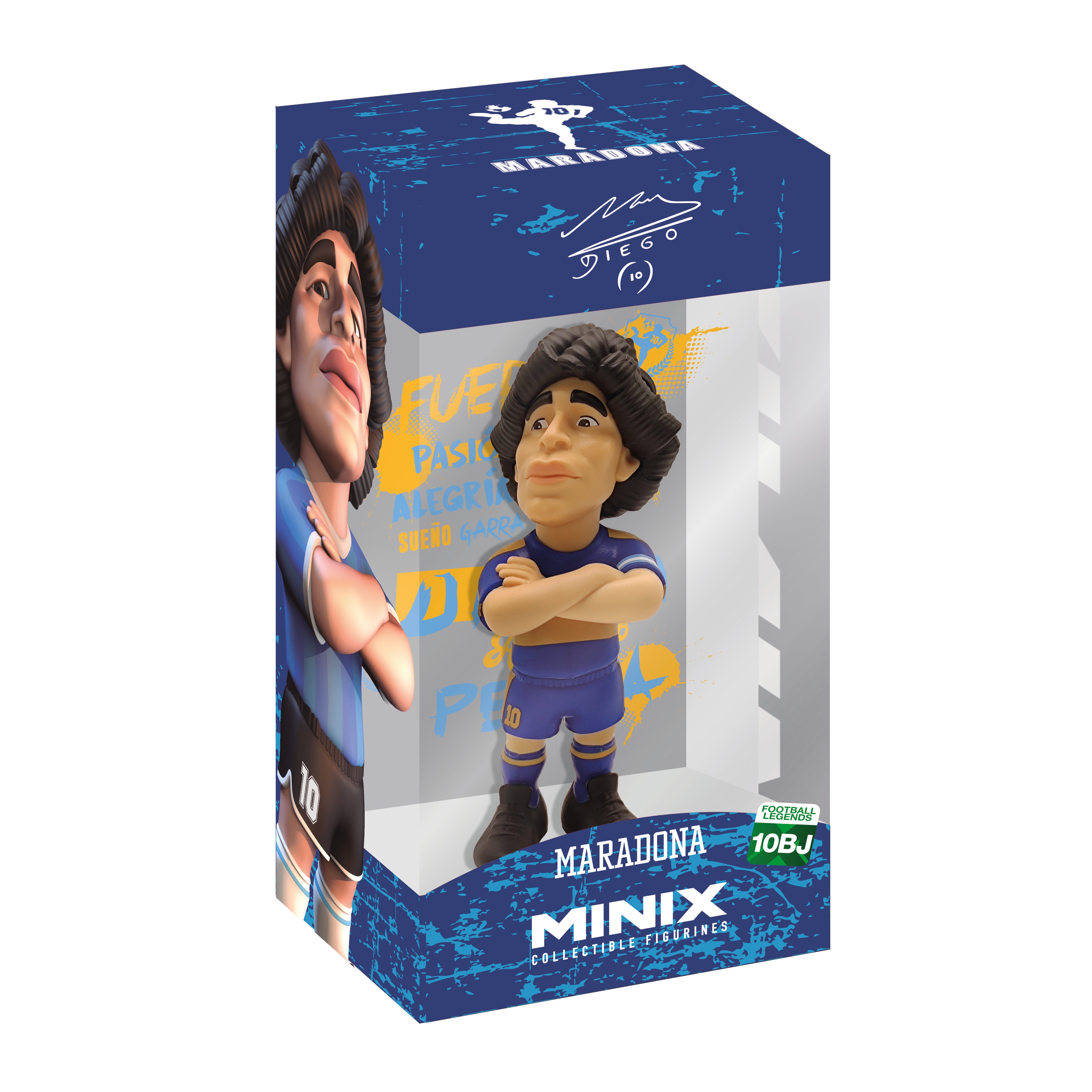 MINIX Football Icon: Maradona - BLUE AND YELLOW MN13180