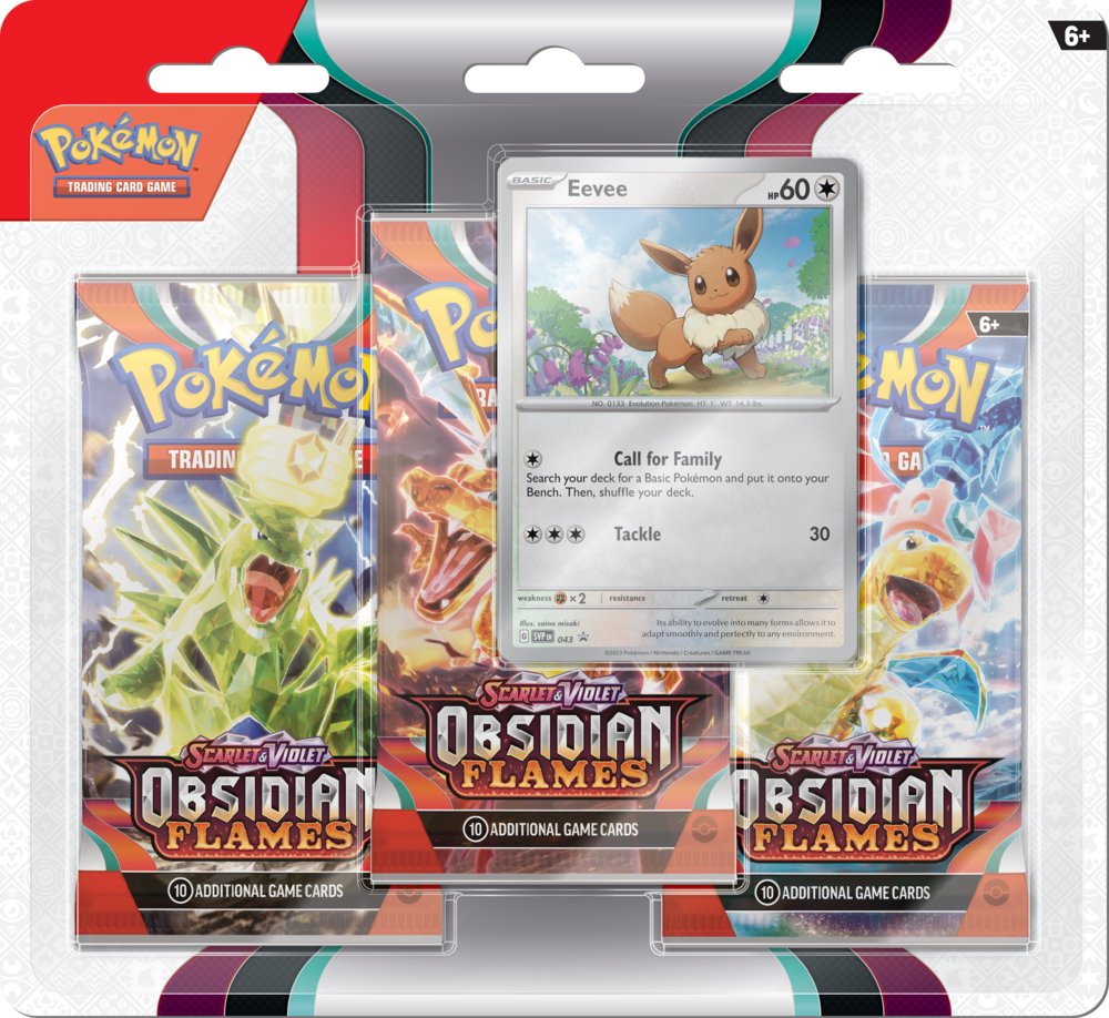 Pokémon TCG: SV03 Obsidian Flames - 3 Blister Booster PCI85378