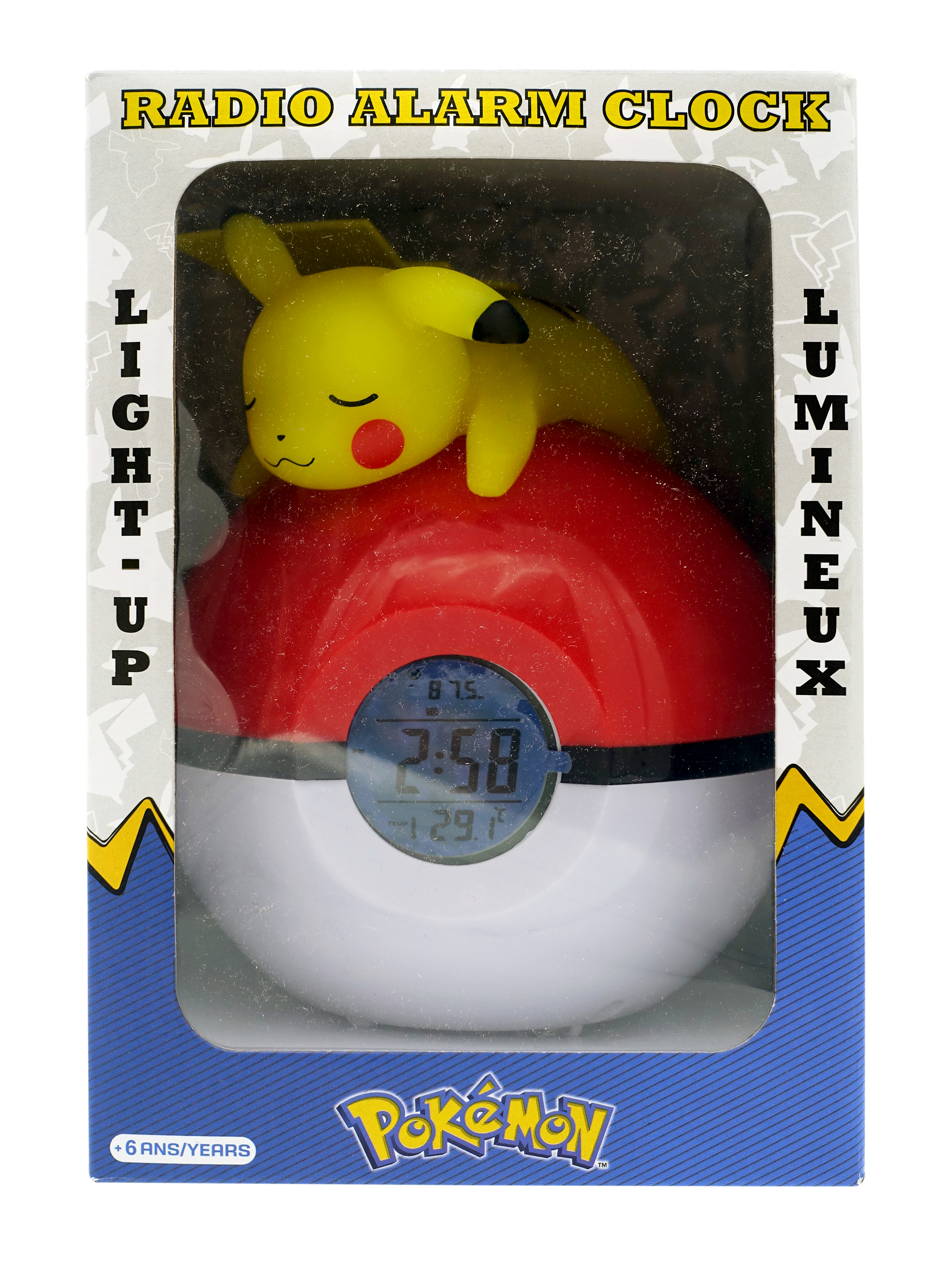 Pokémon: Budík - Pikachu & PokeBall