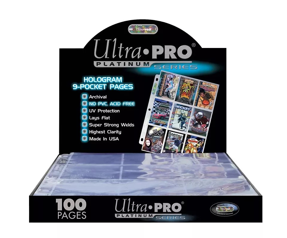 UltraPRO: Platinum stránkové obaly na 9 kariet - 100 ks/balenie UP83423