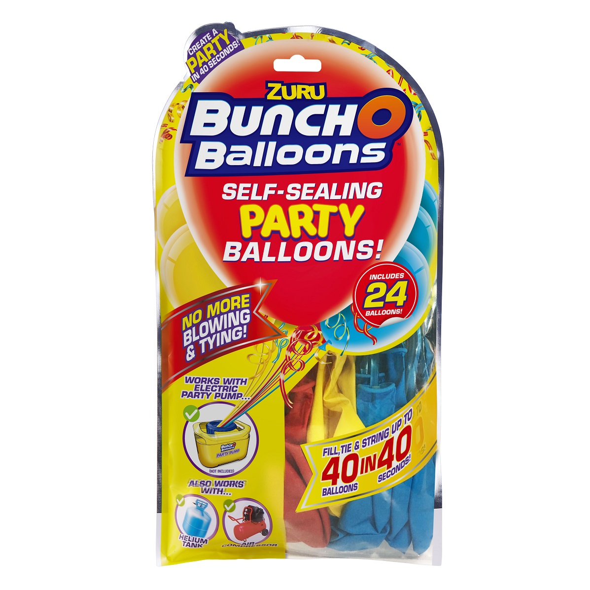 Zuru - party balónky (červená,modrá,žlutá)